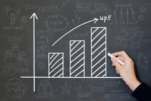 岸田内閣の支持率が45%に上昇か。