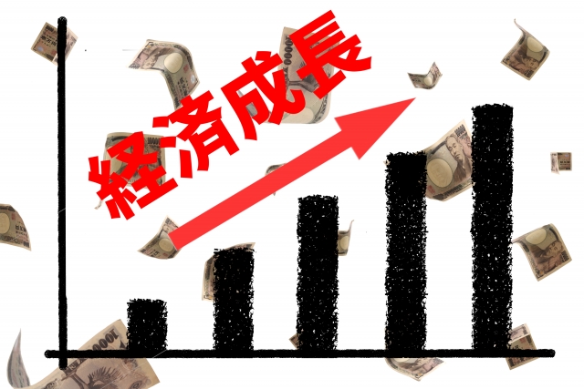 4-6月期のGDP年率がプラス1.0%に。