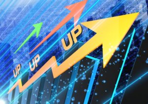 東証終値が1カ月で7,000超の上昇に。